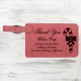 Pink Leatherette Luggage Tag