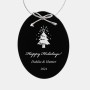 Black Oval Ornament