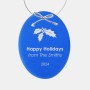 Blue Oval Ornament