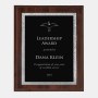 Black/Silver Victory Plate on High Gloss Horiz./Verti. Cherrywood Finish Plaque