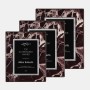 Black/Silver Plate on Horiz./Verti. Burgundy Marble Plaque