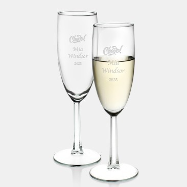 Champagne Flute Pair, 8oz