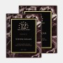Black/Gold Plate on Horiz./Verti. Burgundy Marble Plaque