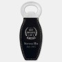Black/Silver Leatherette Bottle